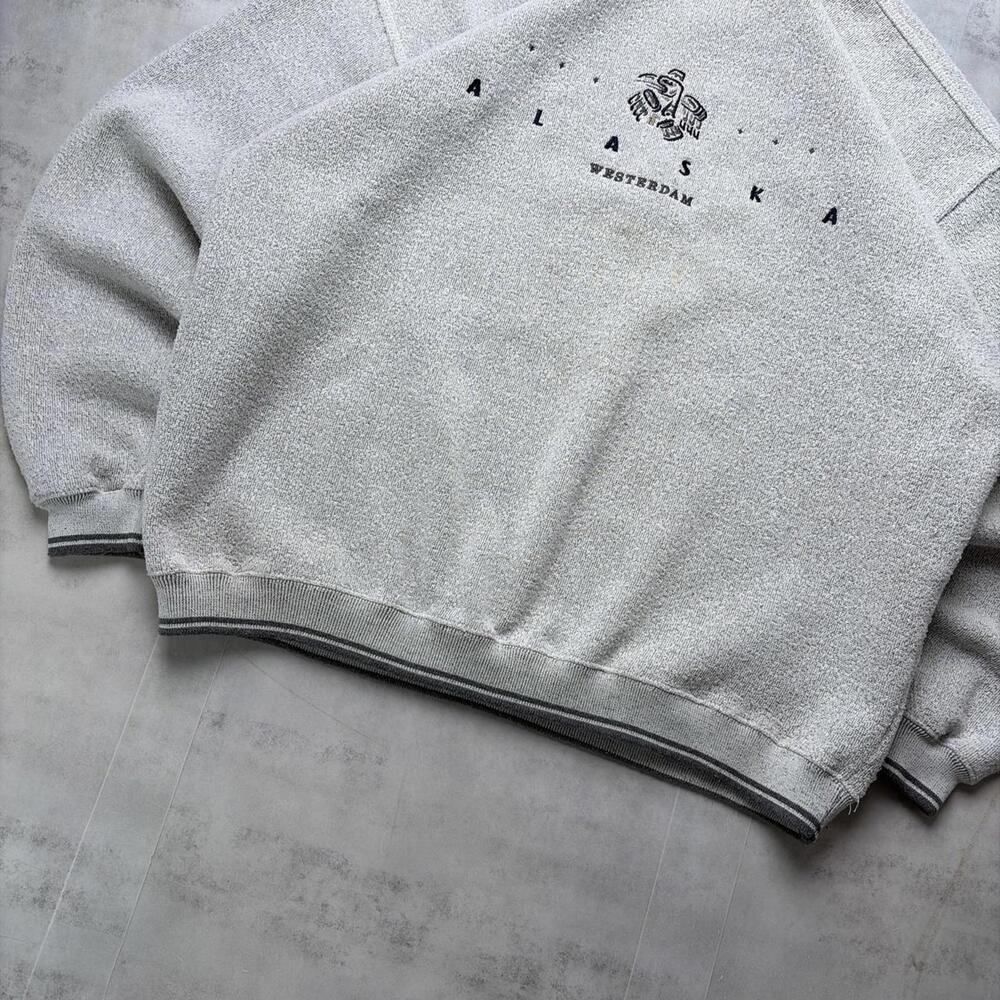 Vintage Grey Big Gear Alaska Westerdam Knit Sweater - Picture 4 of 7